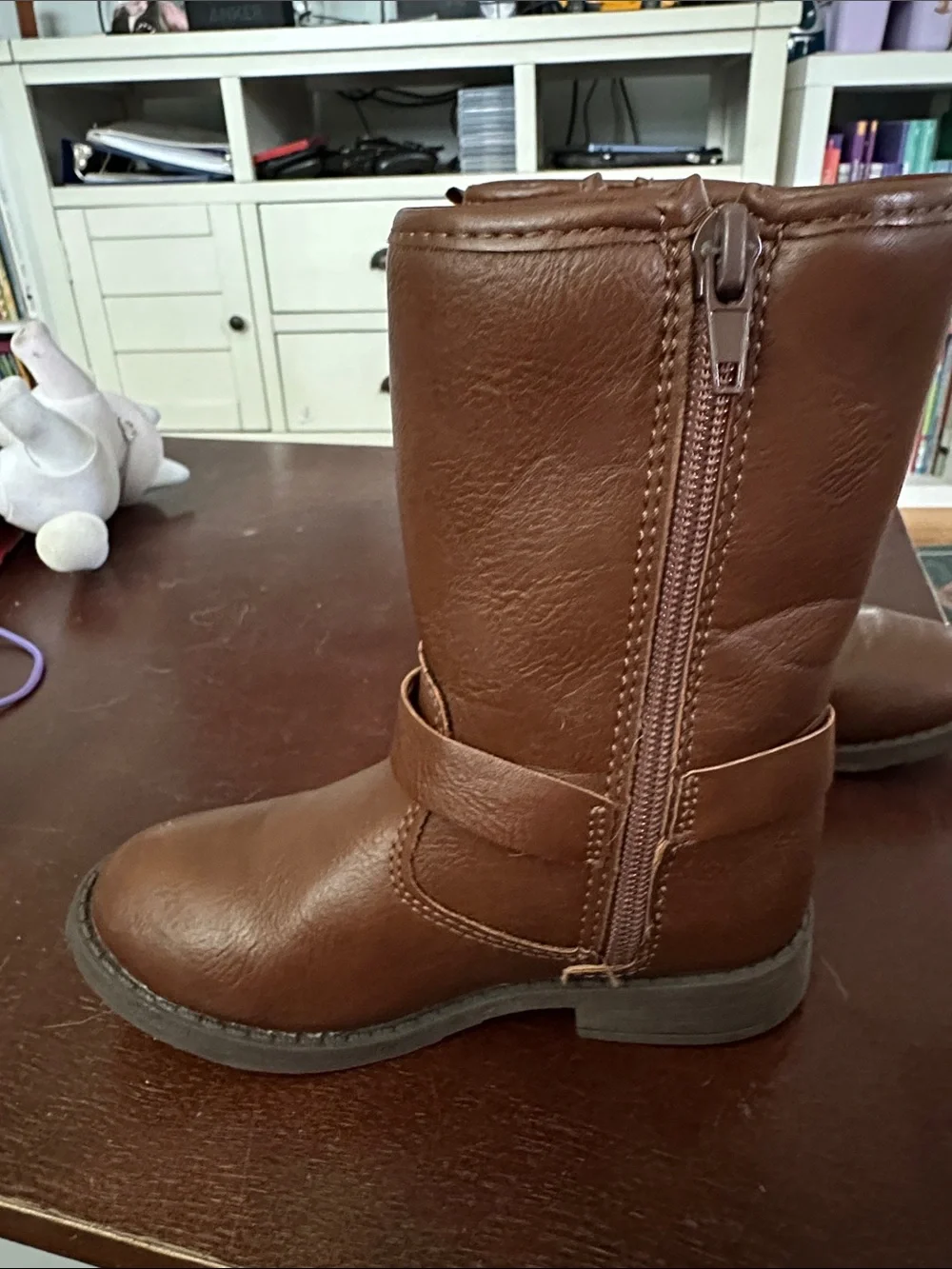 Carter's Brown Girls Boot with Side Zip